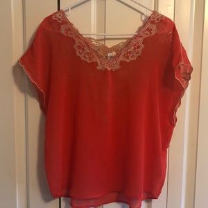 Coral Blouse